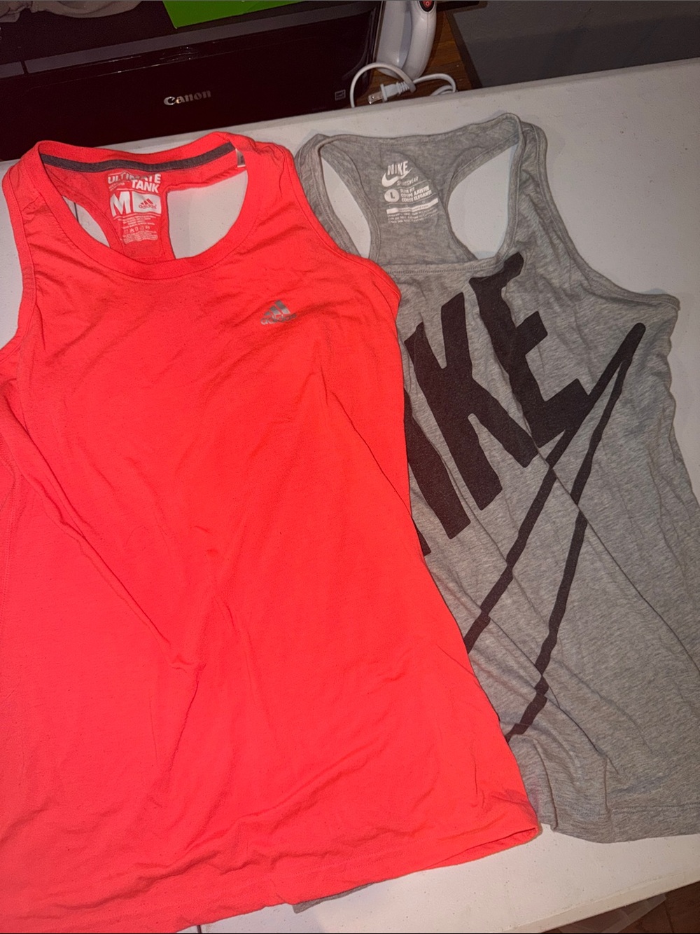 adidas Coral Racerback Performance Tank Top
